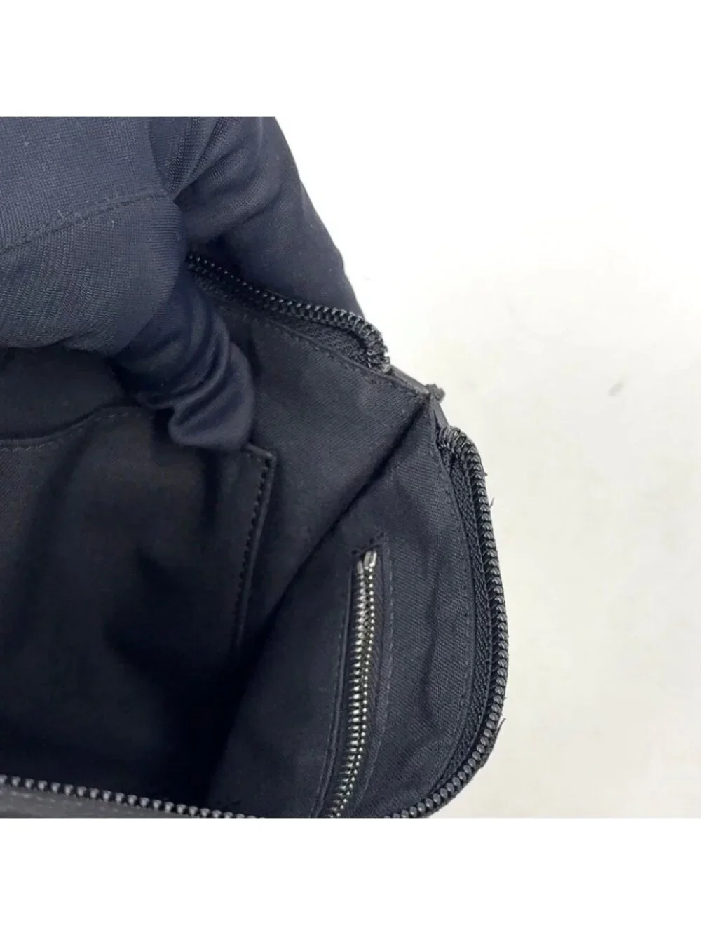 Fendi Mini Occhi Eyes Bugs Monster Leather Black Clutch Silver